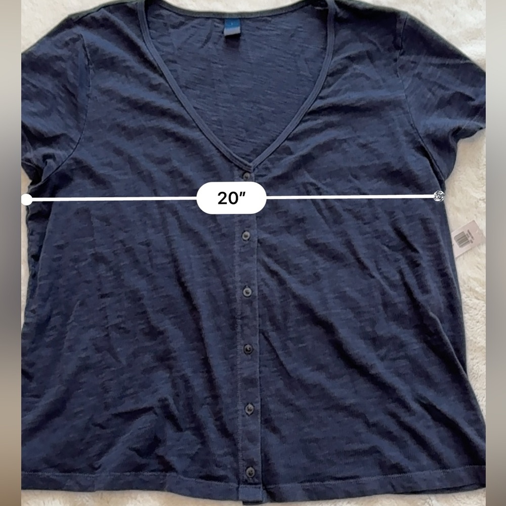 Navy button down - Picture 3 of 7